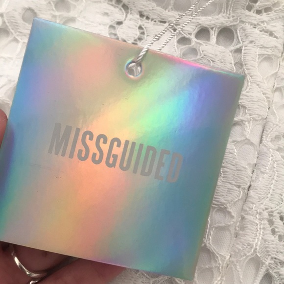 Missguided Plunge Frill Layer Skater Dress - Picture 3 of 3